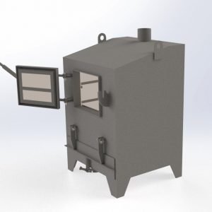 Steel Incinerator 1340 Liters - Manufacturing Drawings Only